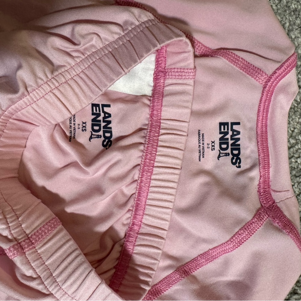Lands' End Light Pink Base Layer Set